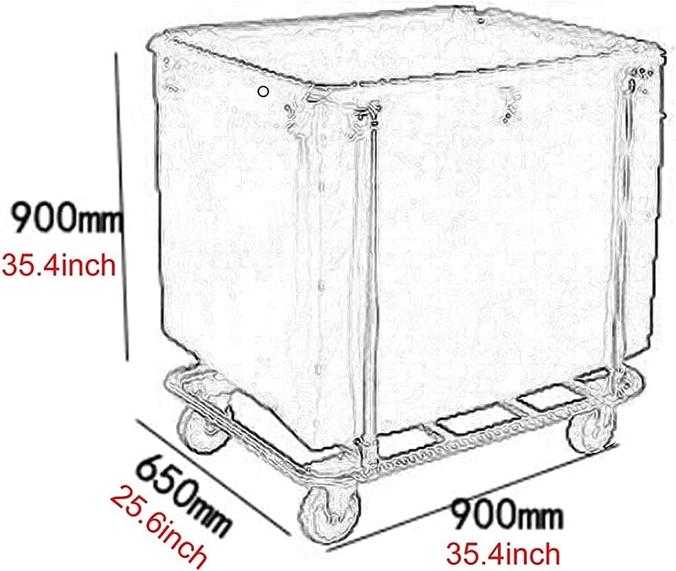 Movable Trolleys Removable Bags with Laundry Basket Laundry Hamper Sorter Cart with Stainless Steel Frame Multifunctional Hotel Laundry Room Trolley with 4 Whee,