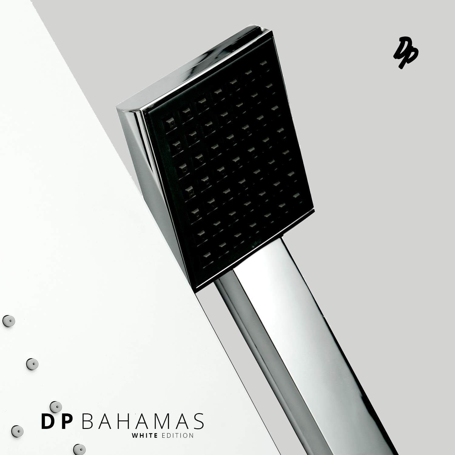 DP Grifería Bahamas - Columna de hidromasaje en aluminio, Blanco