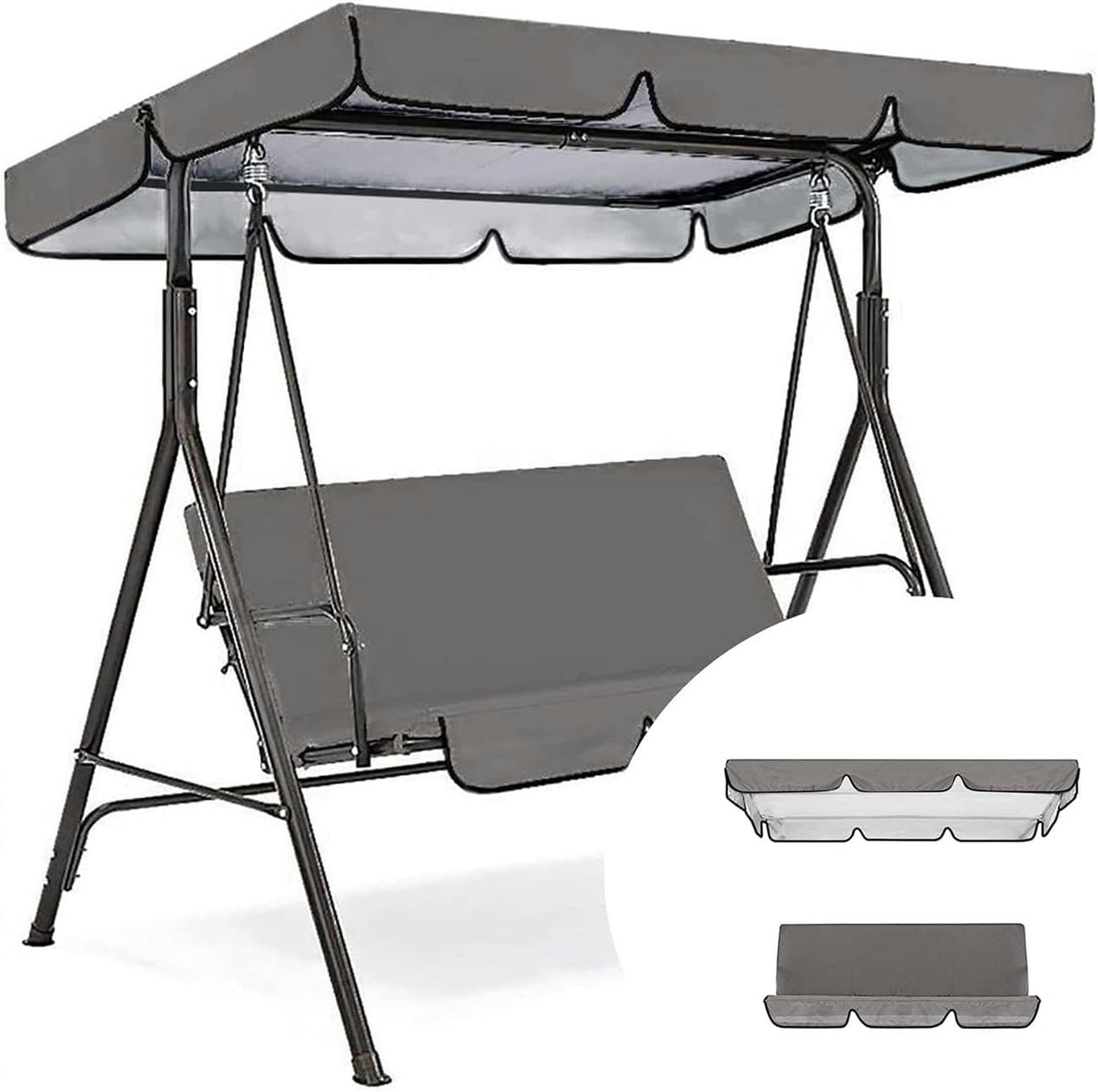 Juego de cubierta del toldo para columpio para solucionar lonas rotas y desgastadas