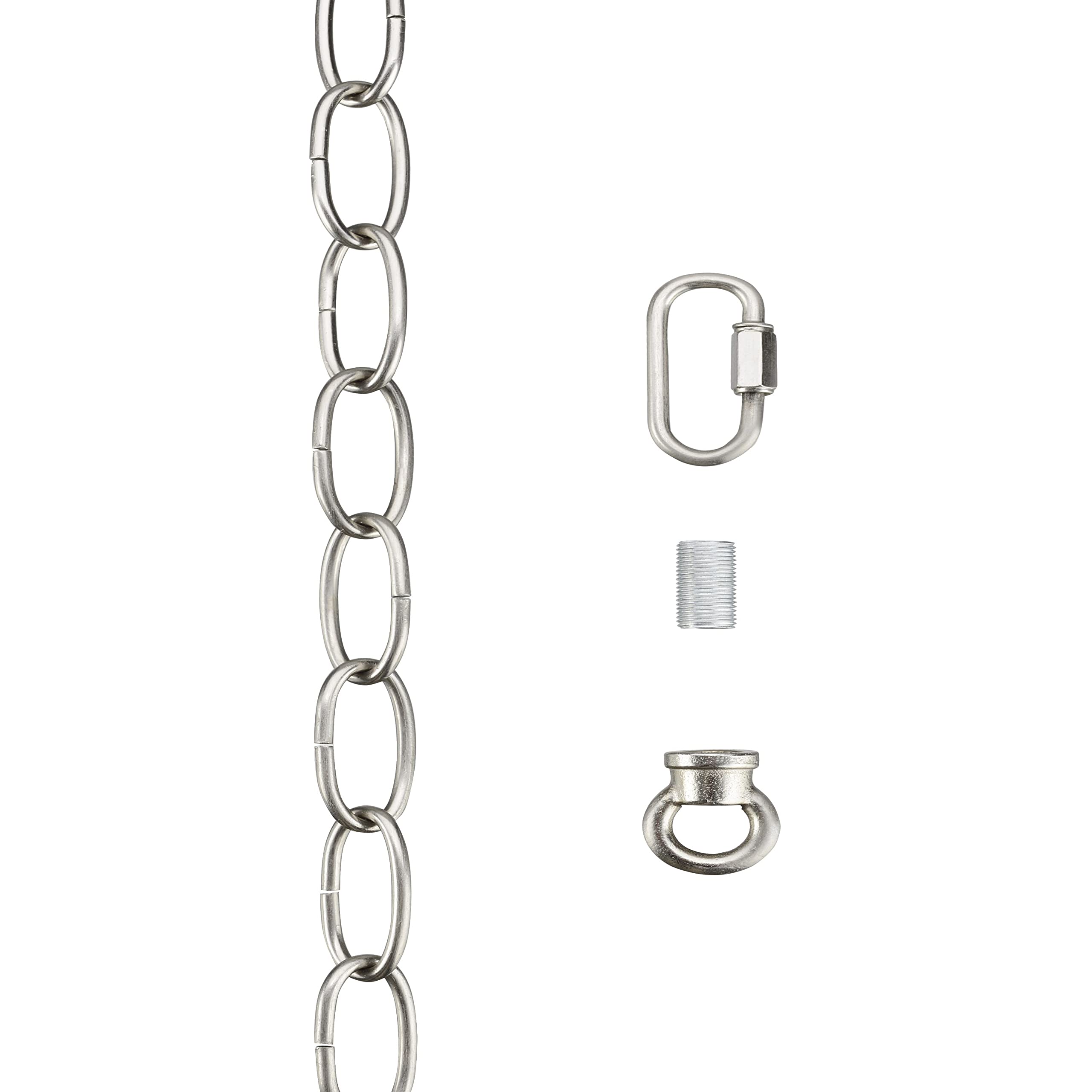 Aspen Creative 21109-31,Steel 6 Feet Heavy Duty Chain & Quick Link Connector for Hanging Up Maximum Weight 40 Pounds-Lighting Fixture/Swag Light/Plant
