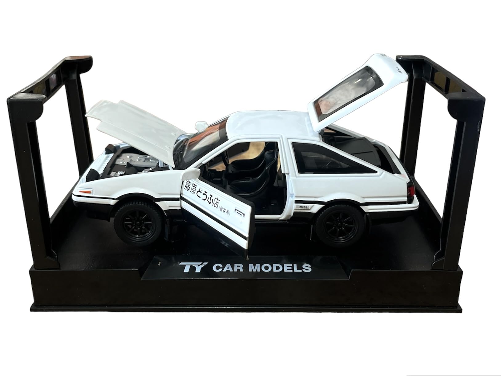 1:28 Initial d Toyota ae86 Alloy diecast car Model (Black Hood+ 1:28 Initial d Toyota ae86 Alloy diecast car Model (Black Hood+