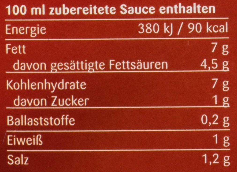 Knorr Gourmet Rahm Sauce 1 kg, 1er Pack (1 x 1 kg)