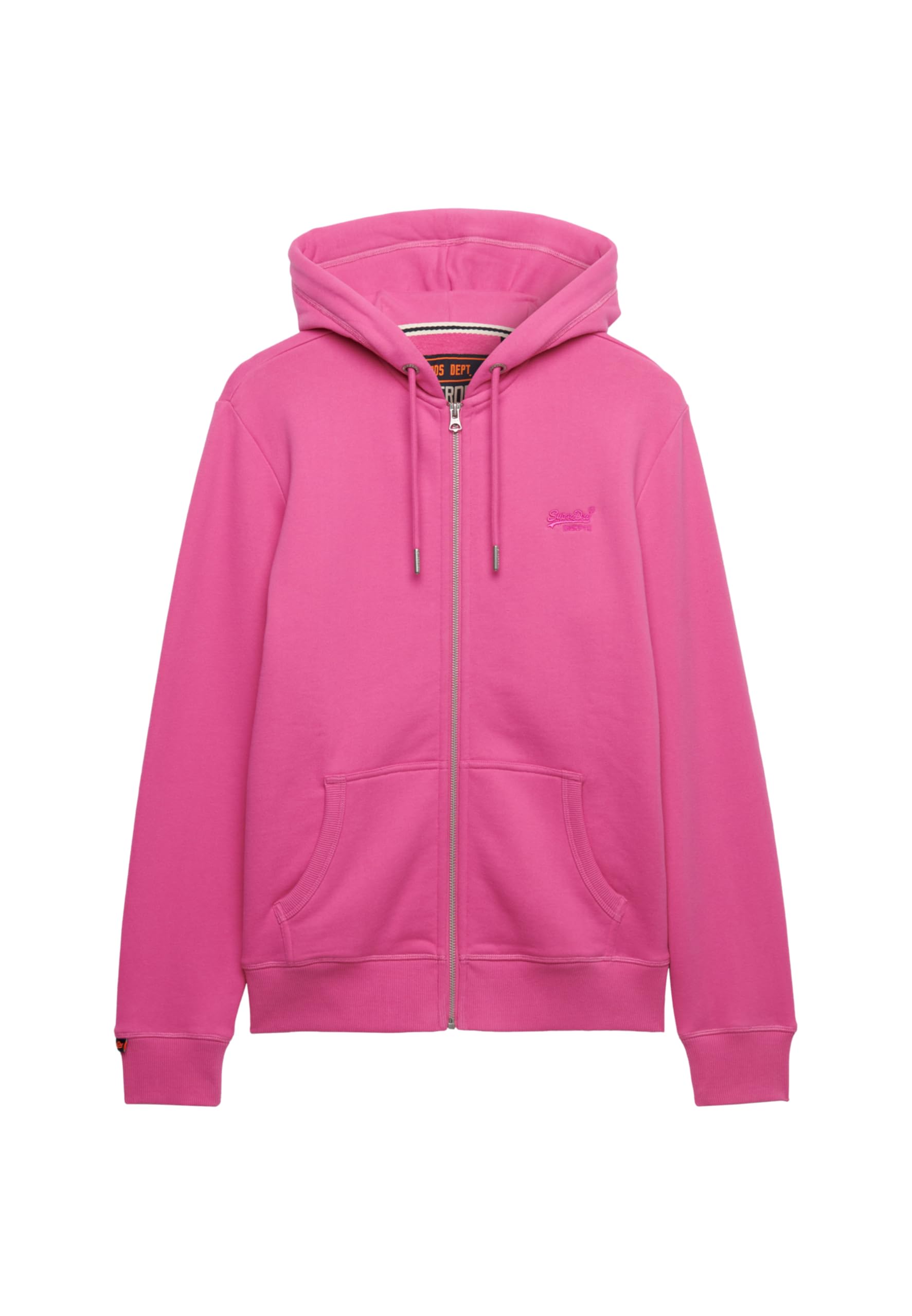Superdry Men's Flash Pink Essential Logo Zip Hoodie Hb M2014128a 2XL