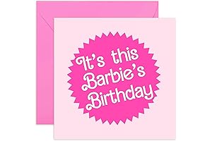 'This Barbie's Birthday' Neon Pink Card: The Perfect Gift for Barbie-Loving Women