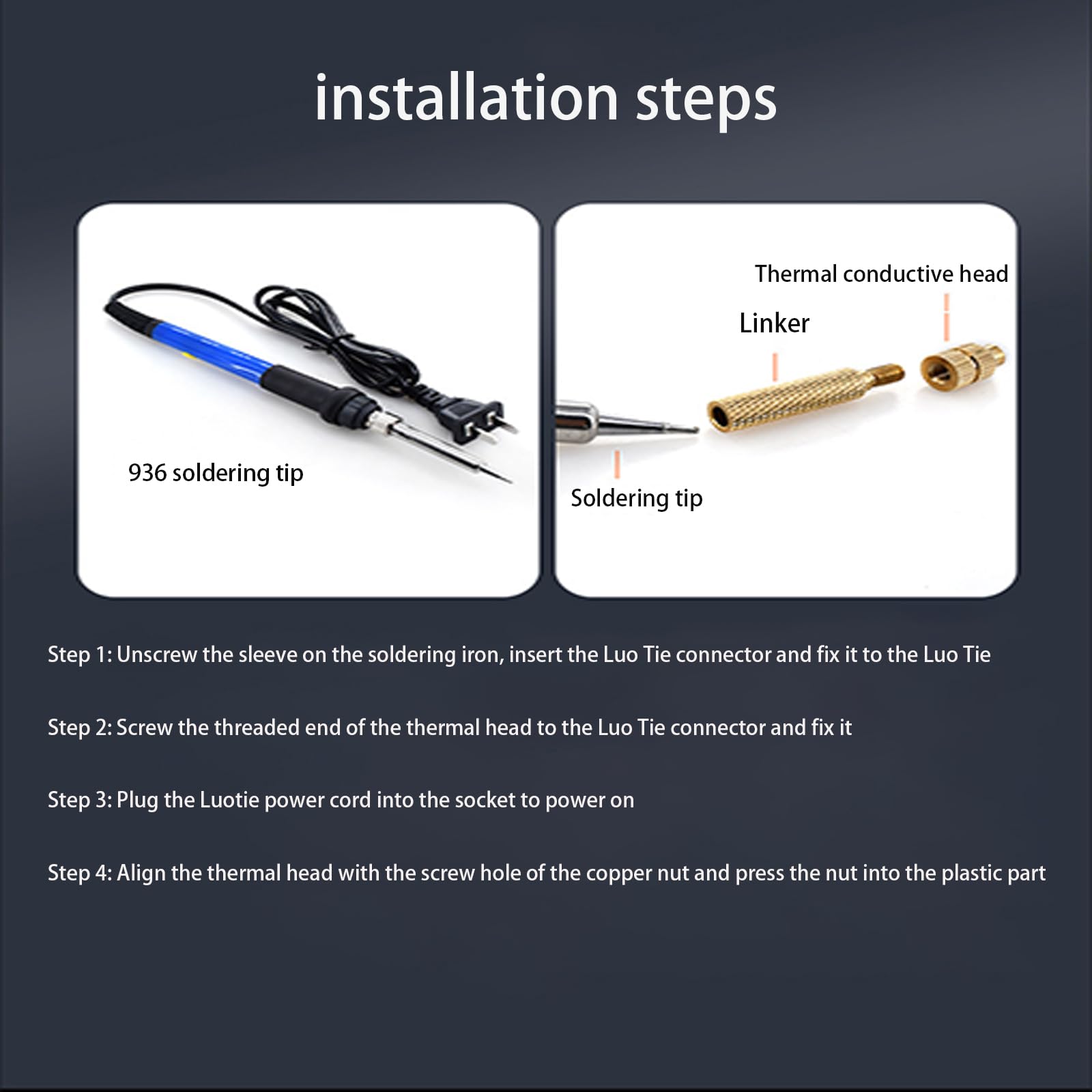 FandWay Set 5 Punte Per Inserti Filettati In Ottone M2-M5 Per Saldatore, Compatibili Hakko 900M/T18 E Weller