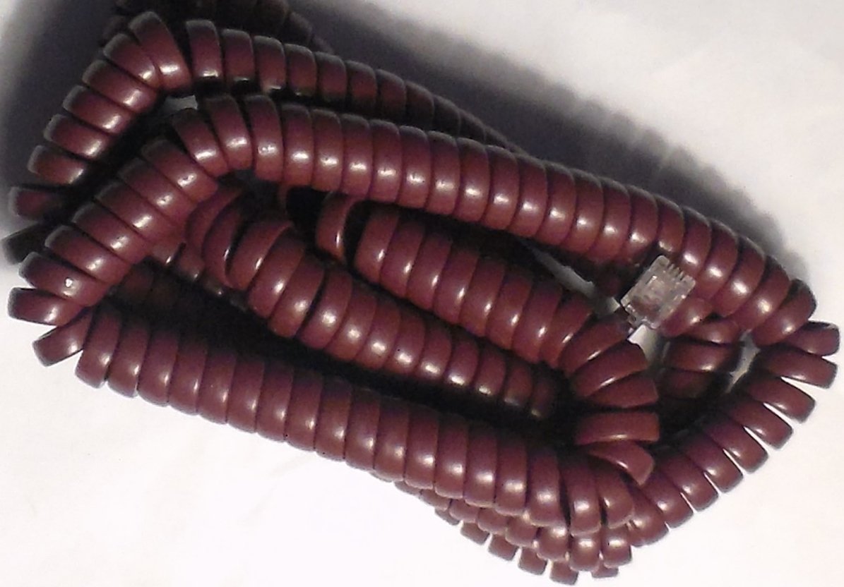 25 Foot Burgundy Phone Cord