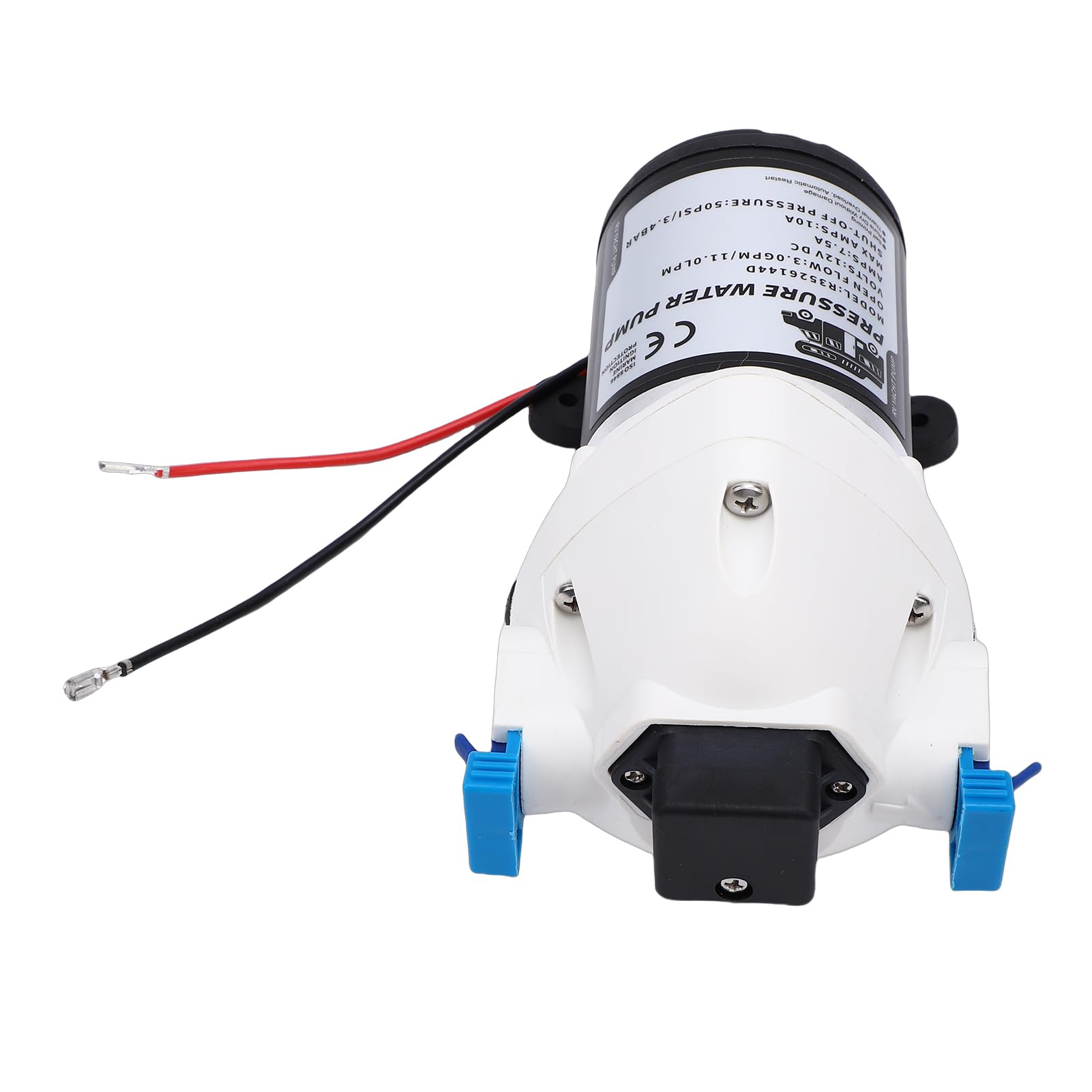 Alomejor Bomba de Agua para RV de 3 GPM, Bomba de Agua Autocebante de Metal, 12 V, 50 PSI, con Apagado Automático, bajo Nivel de Ruido para RV, Barco, Remolque, de para Yates Marinos