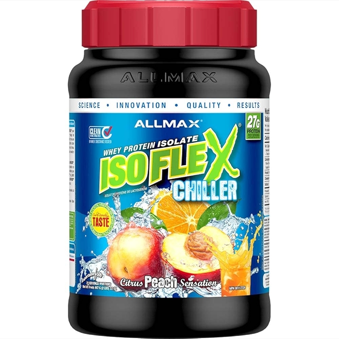 ALLMAX Isoflex Chiller乳清蛋白分离物 - 柑橘桃子风味
