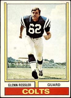1974 Topps # 276 Glenn Ressler Baltimore Colts (Football Card) EX Colts Penn St