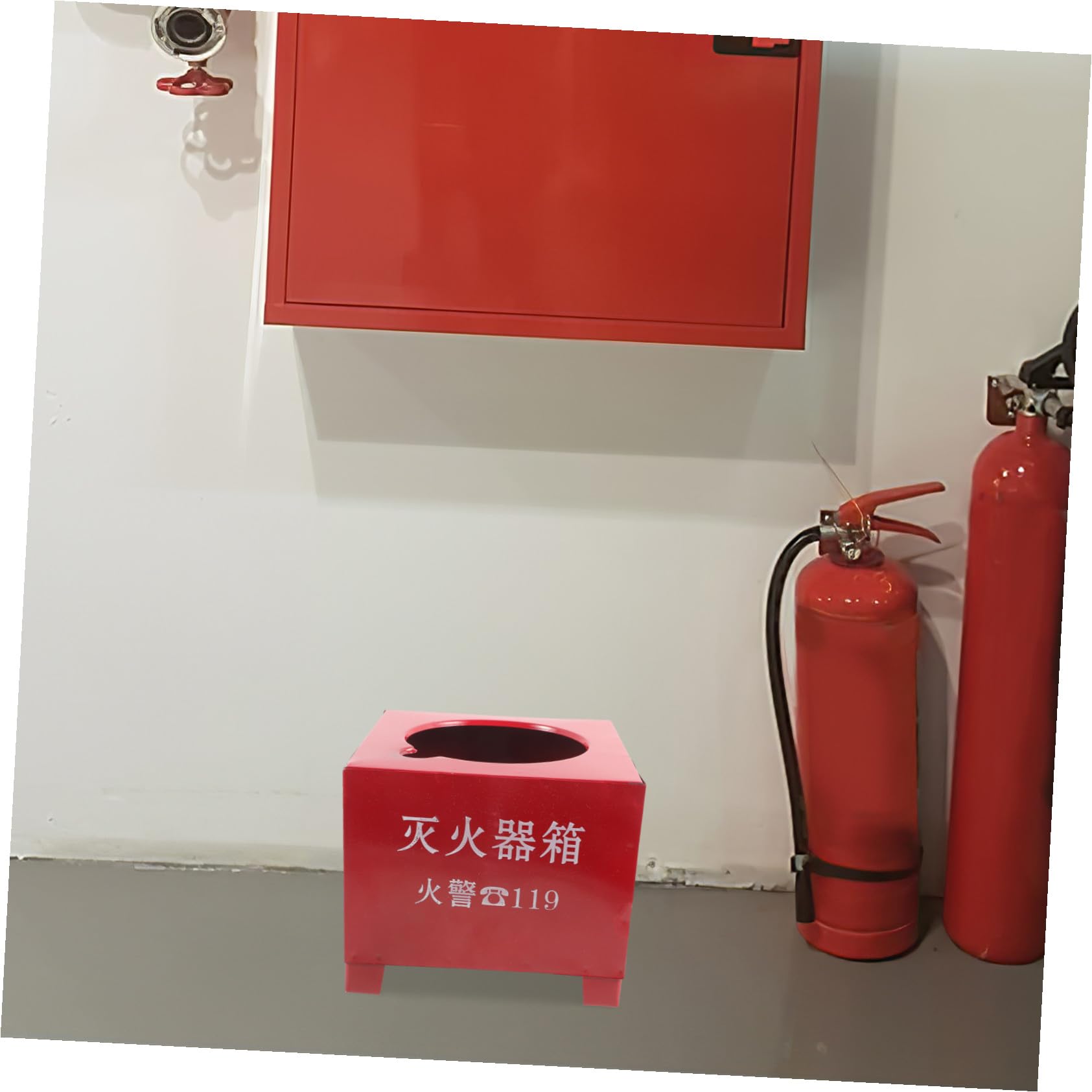 VALICLUD Soporte para Seguridad Rojo para Extintor Hierro en Incendios y 2-4kg Base Resistente Diseño Práctico Adecuado Hogar y Oficina