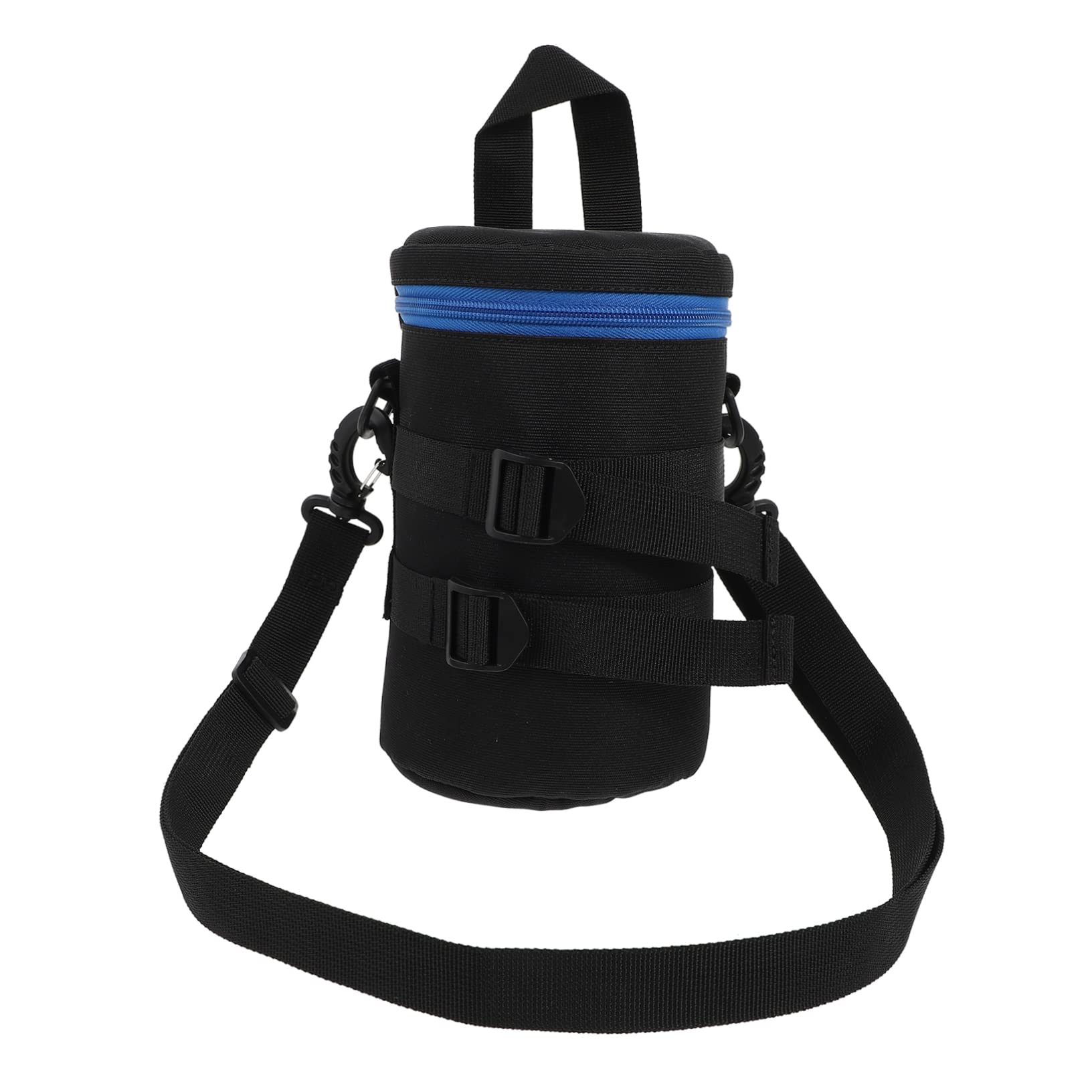 Borsa Antiurto della in Poliestere e per Fotocamera Obiettivo Custodia Nero, Compatta Cintura per Fotografi in Movimento