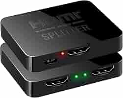 ViewHD U9 HDMI スプリッター 1入力2出力　2個 Amazon | 【8K 4K 144Hz】HDMI 分配器 1入力2出力 同時出力