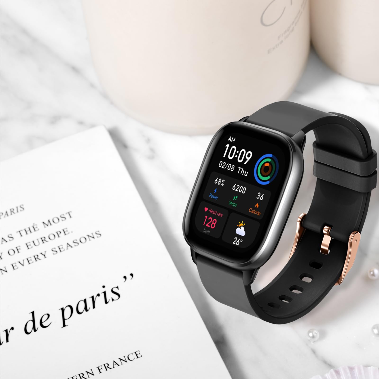 Rosok 20mm Cinturino Vera Pelle Compatibile con Amazfit Active