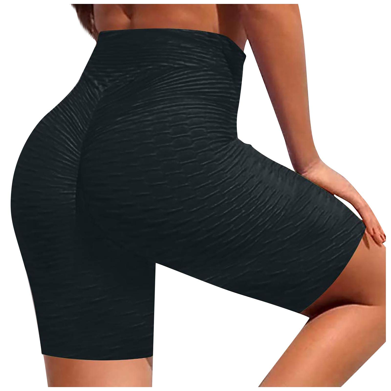 ENERBLOOM Pantaloncini Yoga Donna A Vita Alta (12,7 Cm) – Con Tasche Laterali Profonde, Per Corsa E Palestra, Tessuto Morbido E Traspirante (80% Poliestere, 20% Spandex) - 2