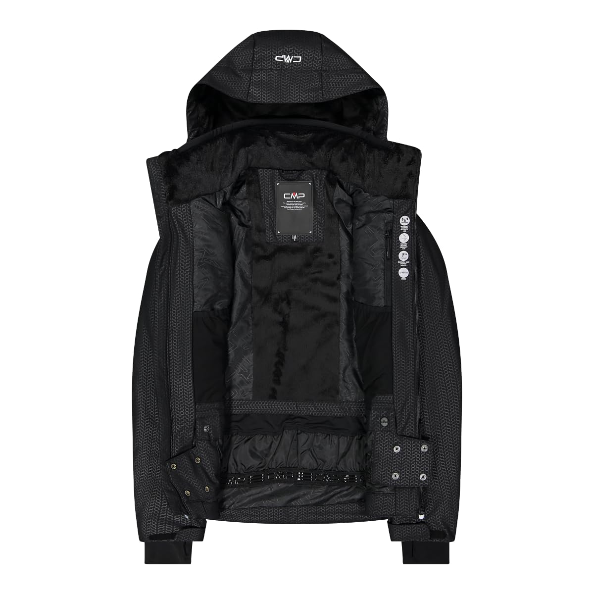 CMP Giacca Donna Cappuccio Zip Giacca da Sci Donna