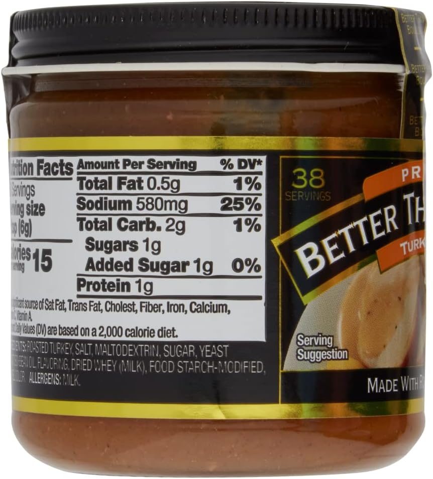 Better Than Bouillon Premium Turkey Base, 8oz Container