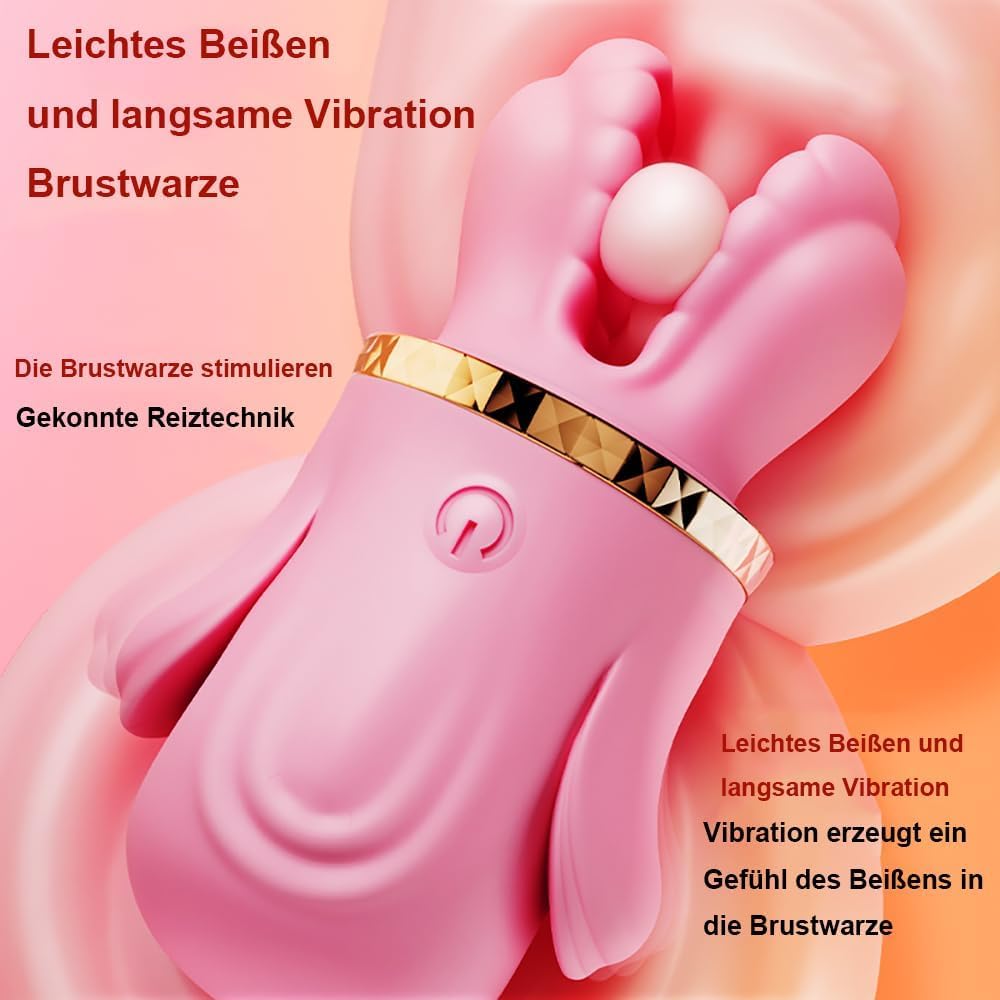 Elektrische Brustwarzen Stimulation Sex Toys für Frauen Brustmassagegeräte Nippel mit 10 Vibrationsmodi Brustwarzen Vibrator SM Klitoris Stimulator Nipple Clamps Sex Spielzeug für Frauen Paare