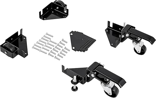 VEVOR Base móvil, capacidad de peso de 400 libras, ajustable de 12 x 12 pulgadas a infinito, soporte de base móvil universal resistente con ruedas