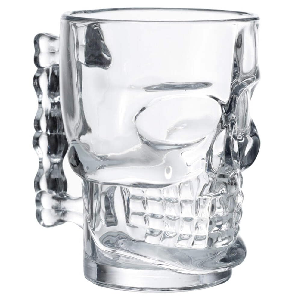 Puckator Totenkopf Glasbecher - Skull & Roses Cocktail Glas