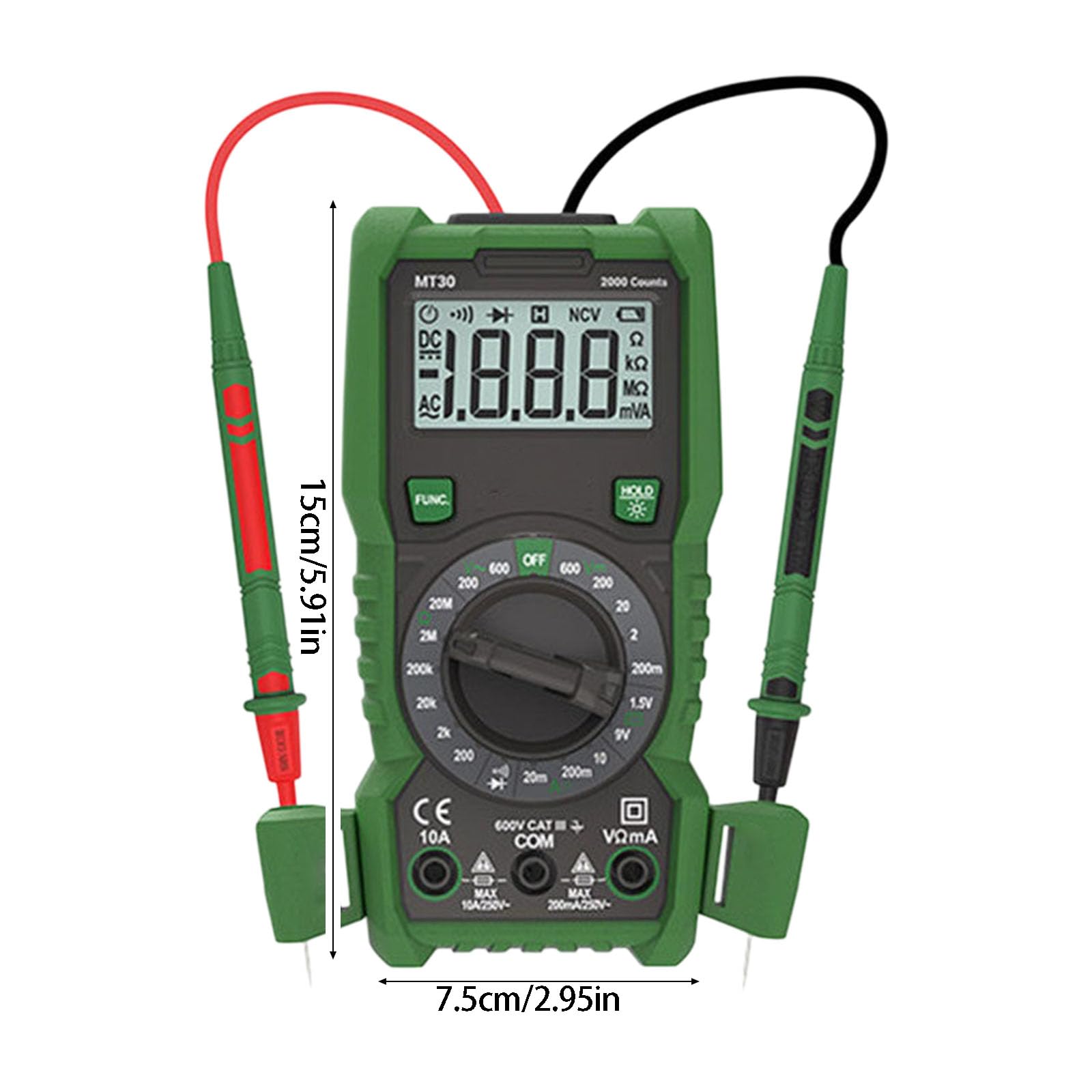 Multimetro con display LCD per la diagnosi quotidiana