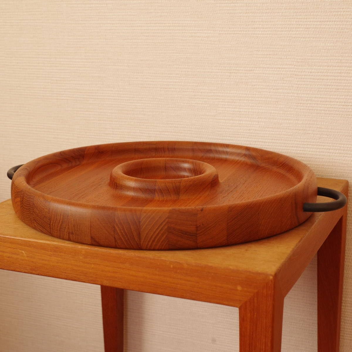 DIGSMED チーク カッティングボード 約45cm トレイ デンマーク 北欧