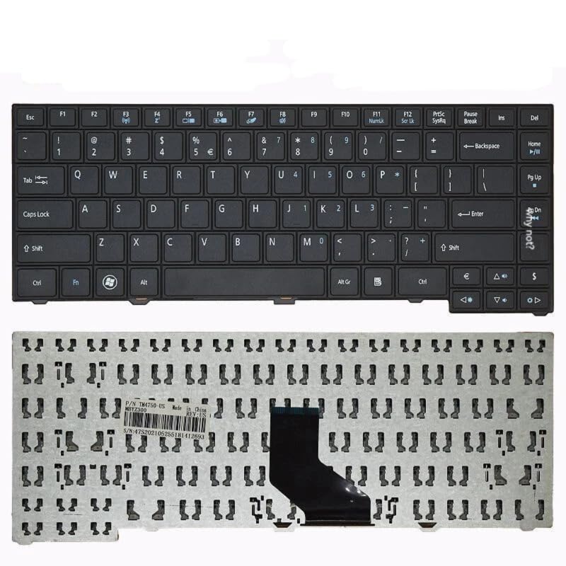 Image of FORIDA Laptop Keyboard Compatible for Acer Travelmate P243 P243-M P243-MG P633 P633-M P633-V P643-M P643-MG P643-V NSK-AYOSW 9Z.N6HSQ.21D