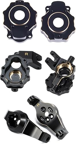 Carcasa de transmisión de portal exterior de latón y carcasa de unidad de portal frontal y portador de buje C de latón Contrapeso de 9.24 oz para