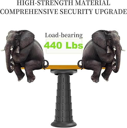 Miniatura 4 de Taburete plegable XXL mejorado 2025 con cojín de 20.4 pulgadas, peso máximo de 440.9 lbs, asiento desplegable más ancho y alto, taburete plegable