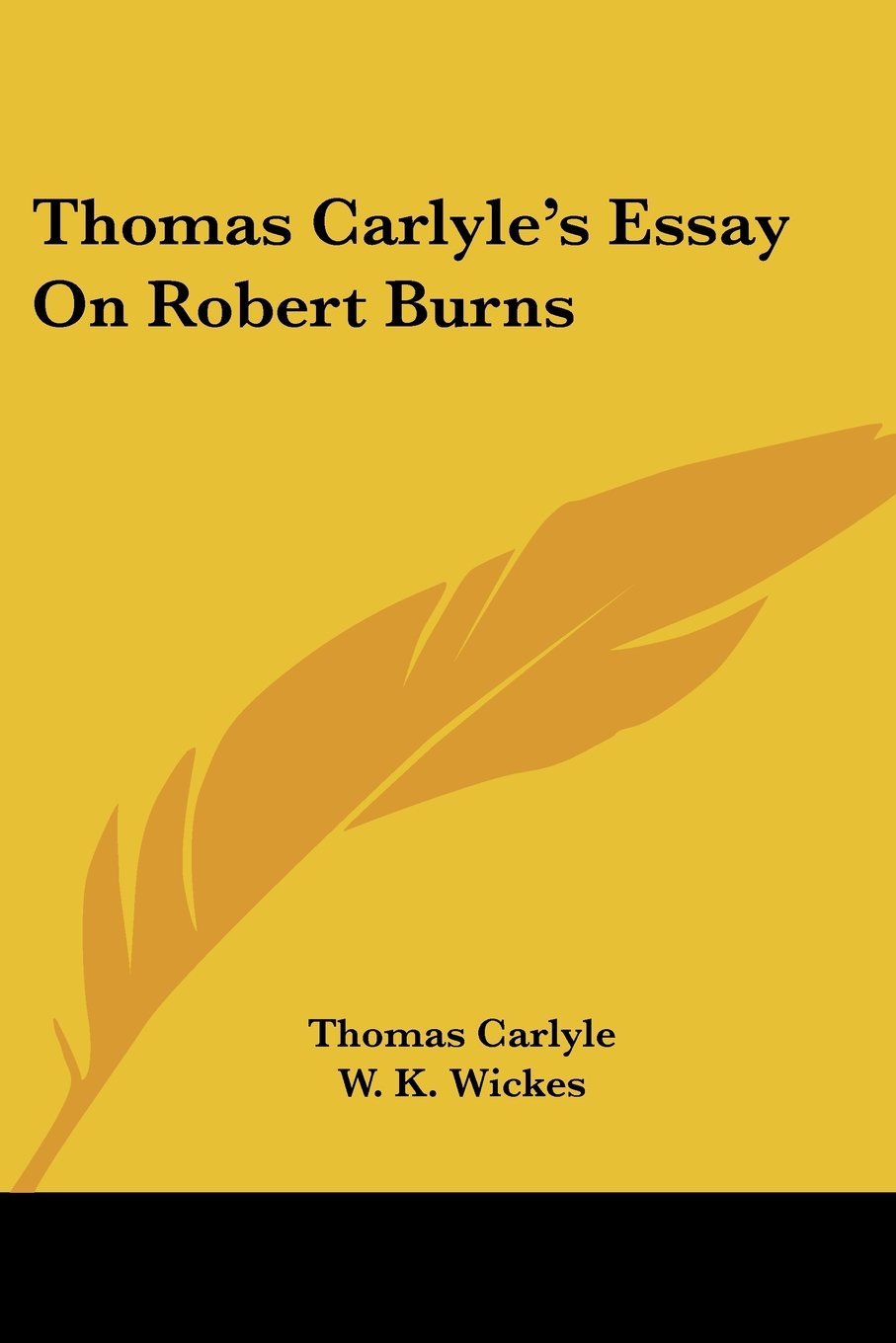 Thomas Carlyle's Essay on Robert Burns