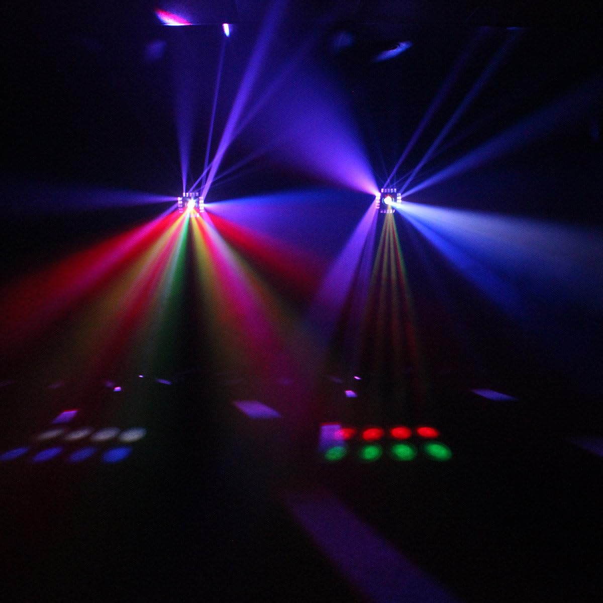 Jeu de lumières à led BOOMTONEDJ Xtrem Led, 3 effets en 1, effets pré-programmés, 4 modes de fonctionnements, DMX , idéale pour Fête, Soirée, Bar, Anniversaire, Club, DJ Disco, effet wouaou assuré !!