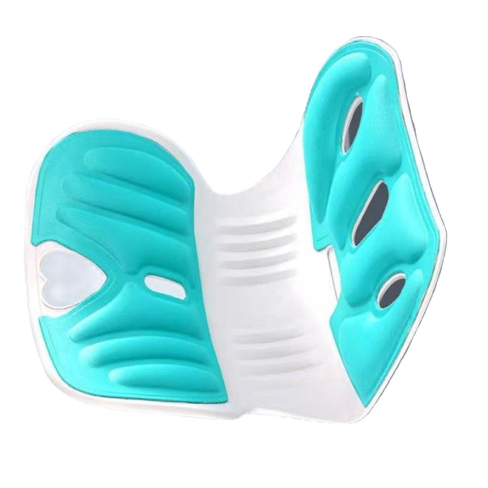 Almohada de Asiento con Soporte Lumbar, Cojín Ortopédico de Espuma Viscoelástica y Fibra de Poliéster para Corrección de Postura en Silla