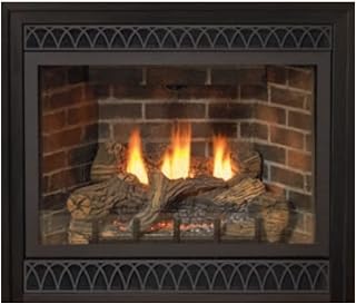 36 inch direct-vent natural gas fireplace with blower