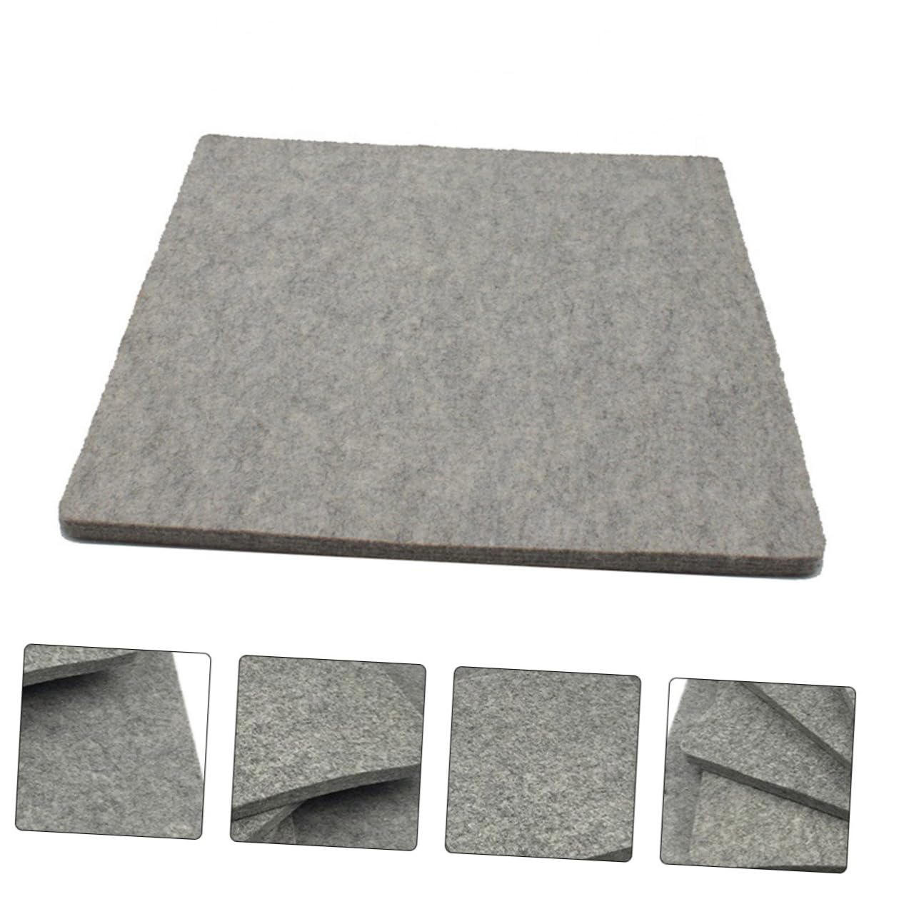 Bügelfilz Bügelmatte aus Filz Hitzebeständig 43x43cm | 1 Stück, Praktisch für Haushalt, Leicht zu Tragen und Verstauen, gegen Glanz und Anbrennen