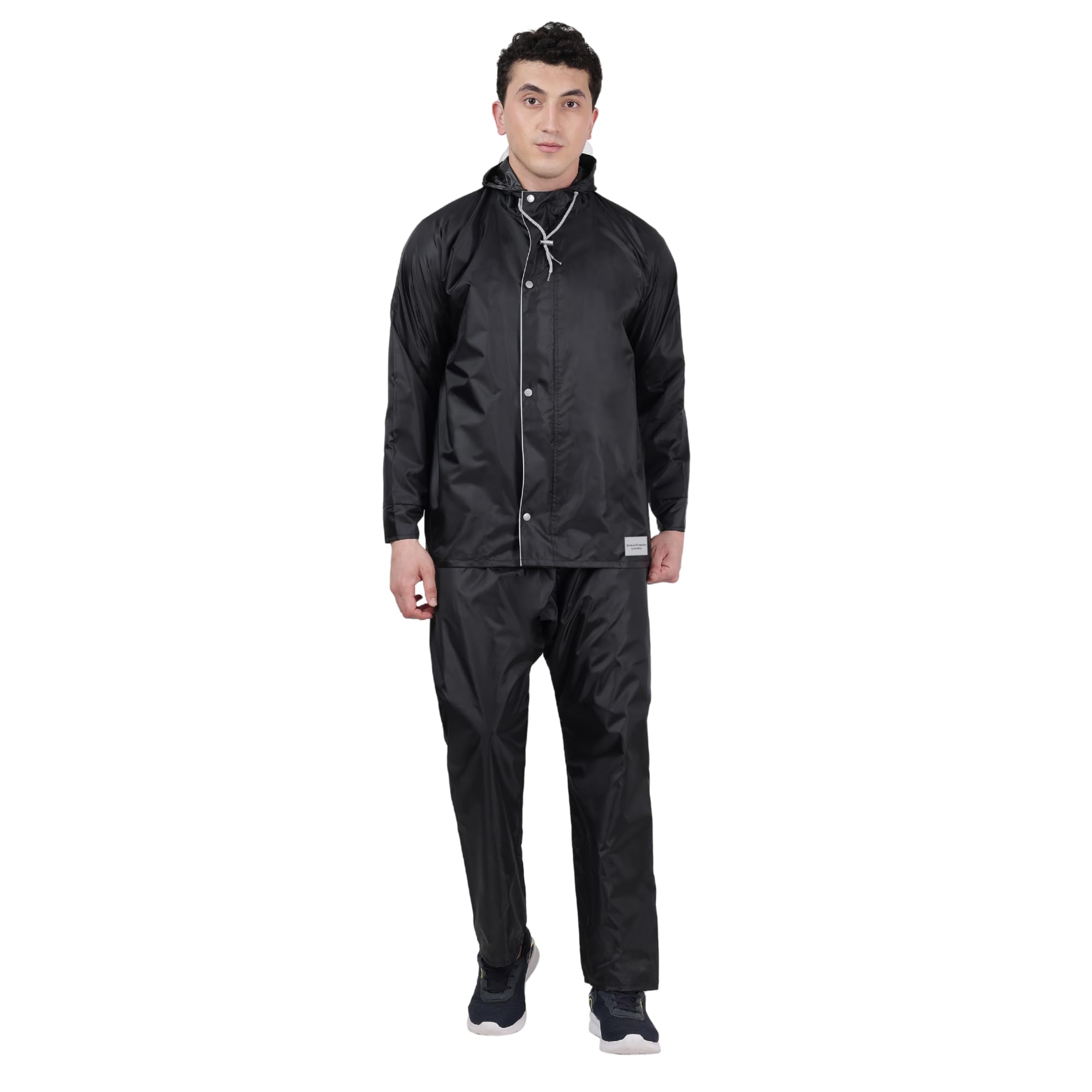 indian terrain Men's Rain Coat with Pant and Pocket waterproof and heavy duty-picture-11
