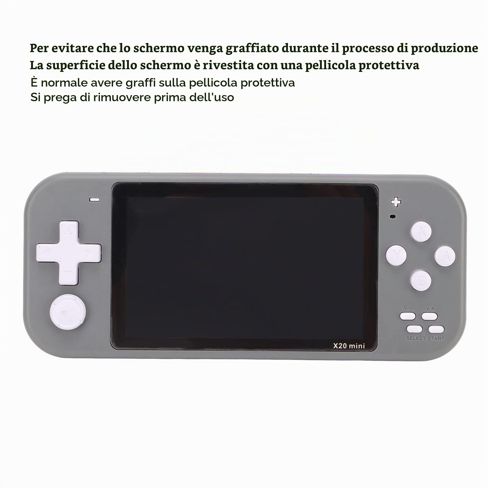 Console Portatile Retrò Videogioco Portatile con Batteria 1500mAh Incorporata e Schermo da 4,3 Pollici per Bambini e Adulti