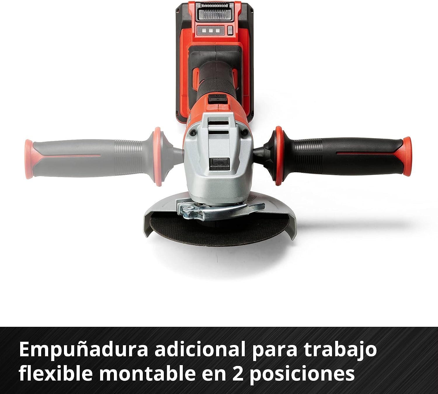 Einhell Amoladora angular con batería AXXIO 18/125 Q Li-Solo Power X-Change (18 V, 125 mm diámetro de disco, 33 mm profundidad de corte, Brushless, Quick-Fix-Nut, sin disco, sin batería)