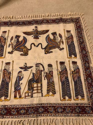 silkroadint Tablecloth Hand Printed Wall Hang Tapestry Runner Table