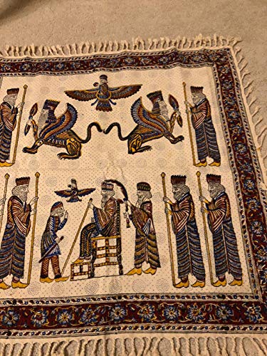 Silkroadint Tablecloth Hand Printed Wall Hang Tapestry Runner Table #TOP1