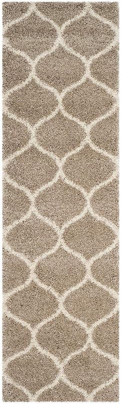 Image of FIASCO Polyester Shaggy Bedside Runner, Soft Indoor Modern Shaggy, Soft Rugs for- Living Room, Dinning Room, Office, Bedroom & Hallway Carpet Rugs Size 6X9 Beige Box