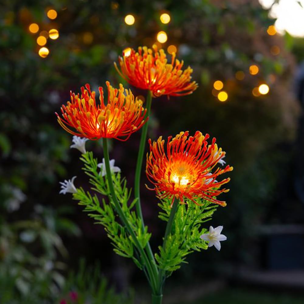 Solar Centre Orange Solarcentre® Florin Outdoor Solar Flower Lights