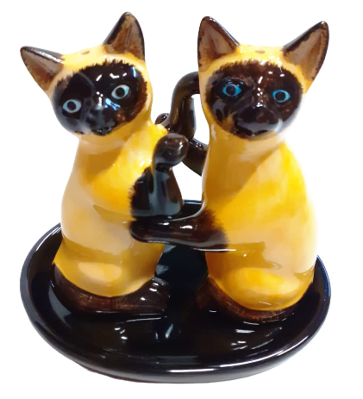 Salière et poivrière chat en céramique siamoise, le cadeau deco parfait pour la maison