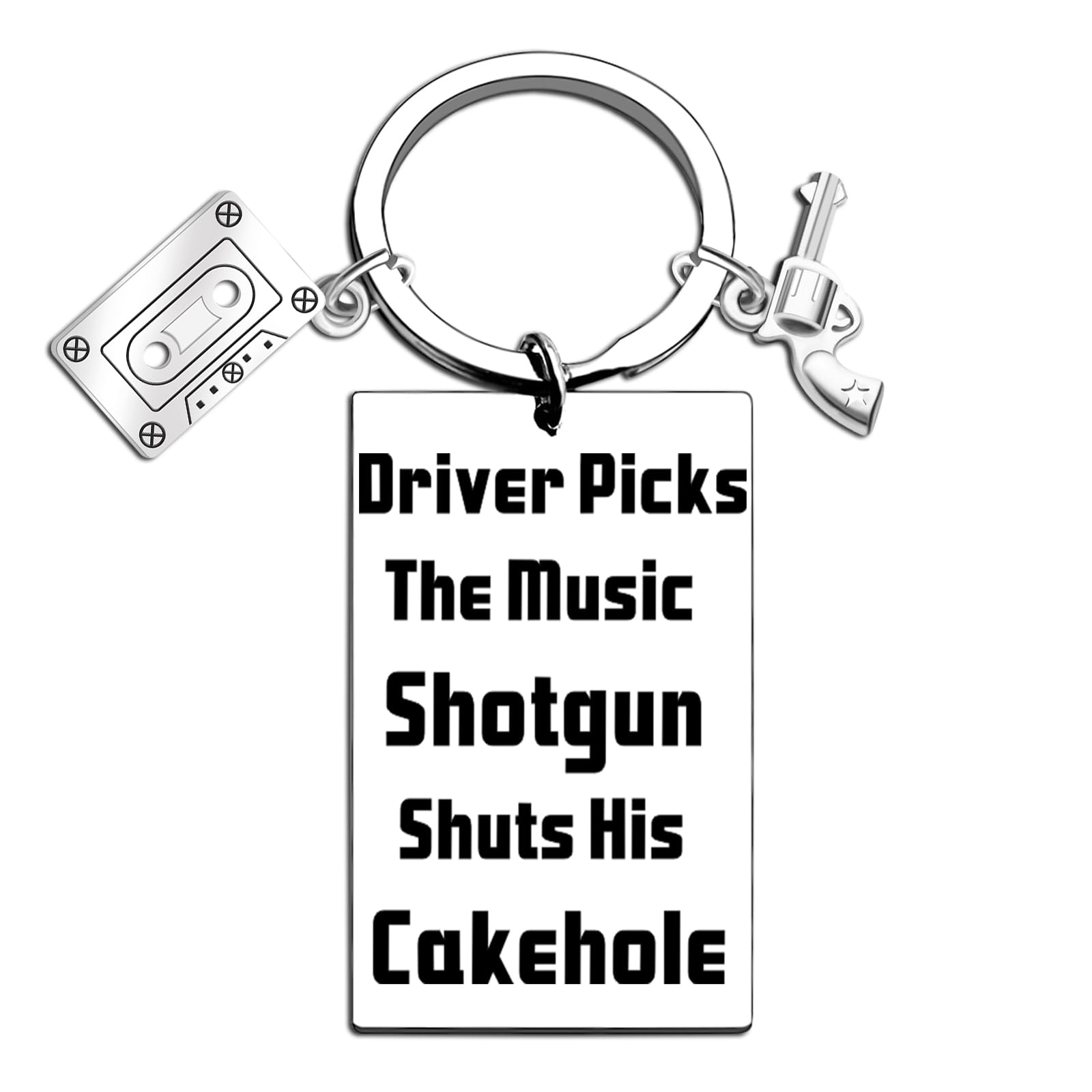 Photo 1 of *** CHARM DISCONNECTED FROM LINK -SELLING AS IS *** Iweca Supernatural Merch Supernal Merchandise Fan Keychain Gifts For Him Her Funny Best Friend Driver Picks The Music Shtgun Shts His Cakehole Birthday Lover Graduation Supernatural Car Accessories