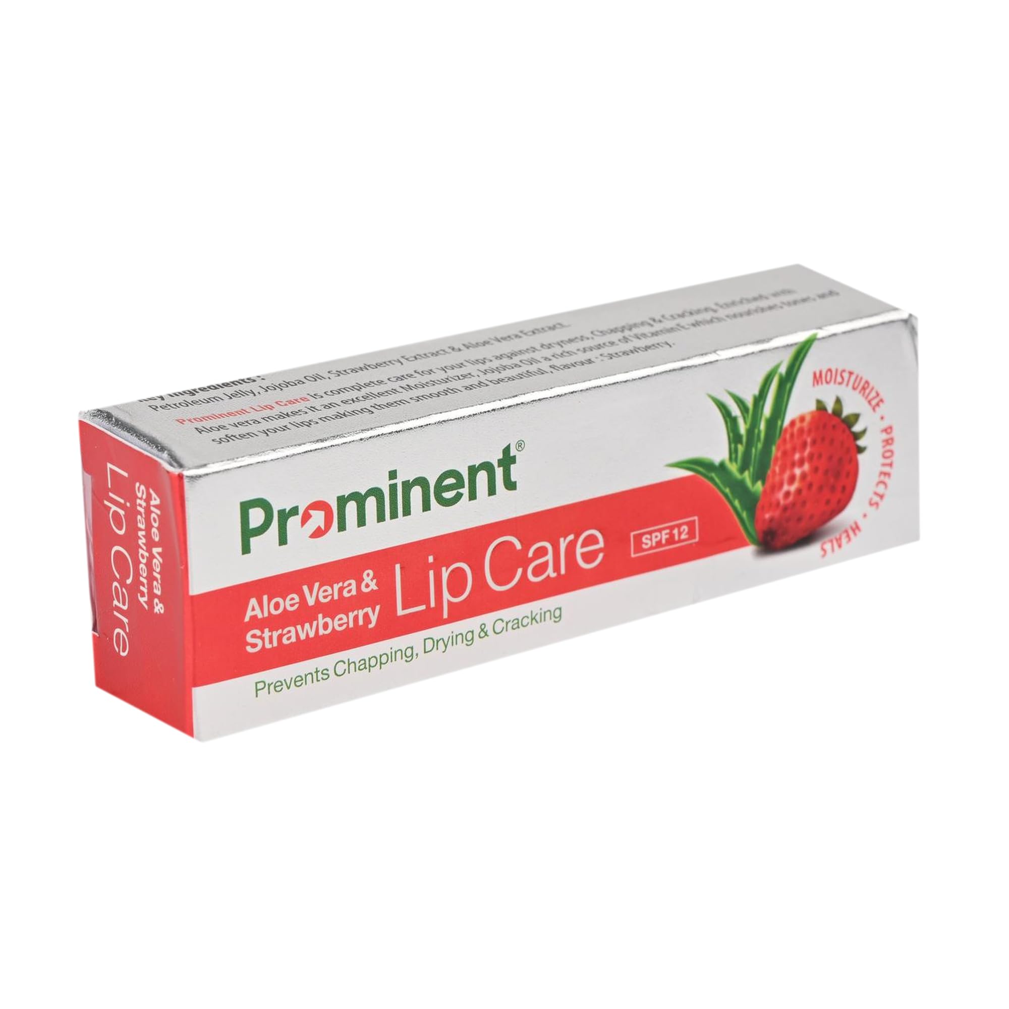 Prominent Lip Care Balm Strawberry | Pack of 2 x 10g | Nourishing and Moisturizing Lip Balm for Soft Smooth Lips with Natural Strawberry Flavor-image-36
