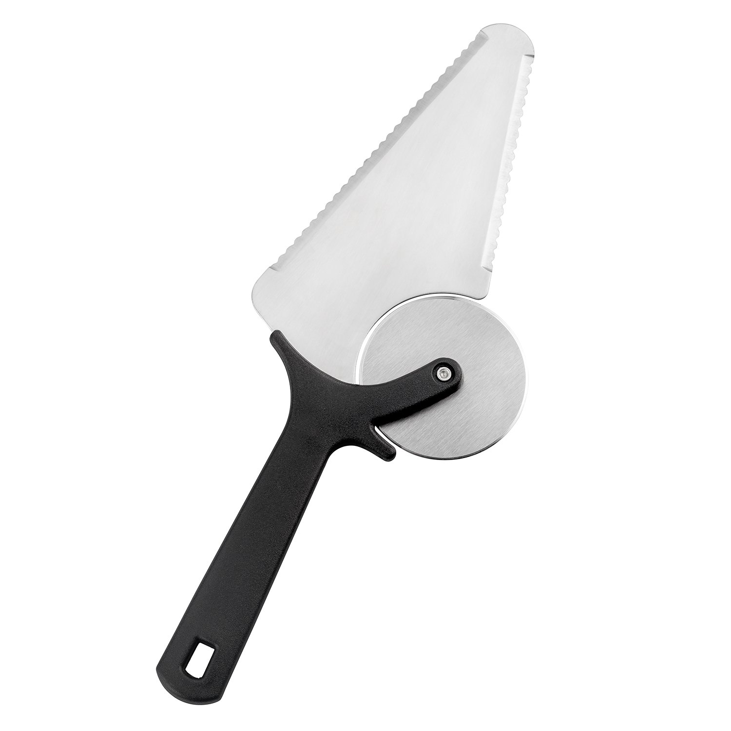 Pizza Cutter Wheel Stainless Steel Pizza Slicer Wheel Shovel, 3 in 1 Pizza Cutters Slice Knife Shovel with Non-slip Handle for Pizza Pies Bread Server