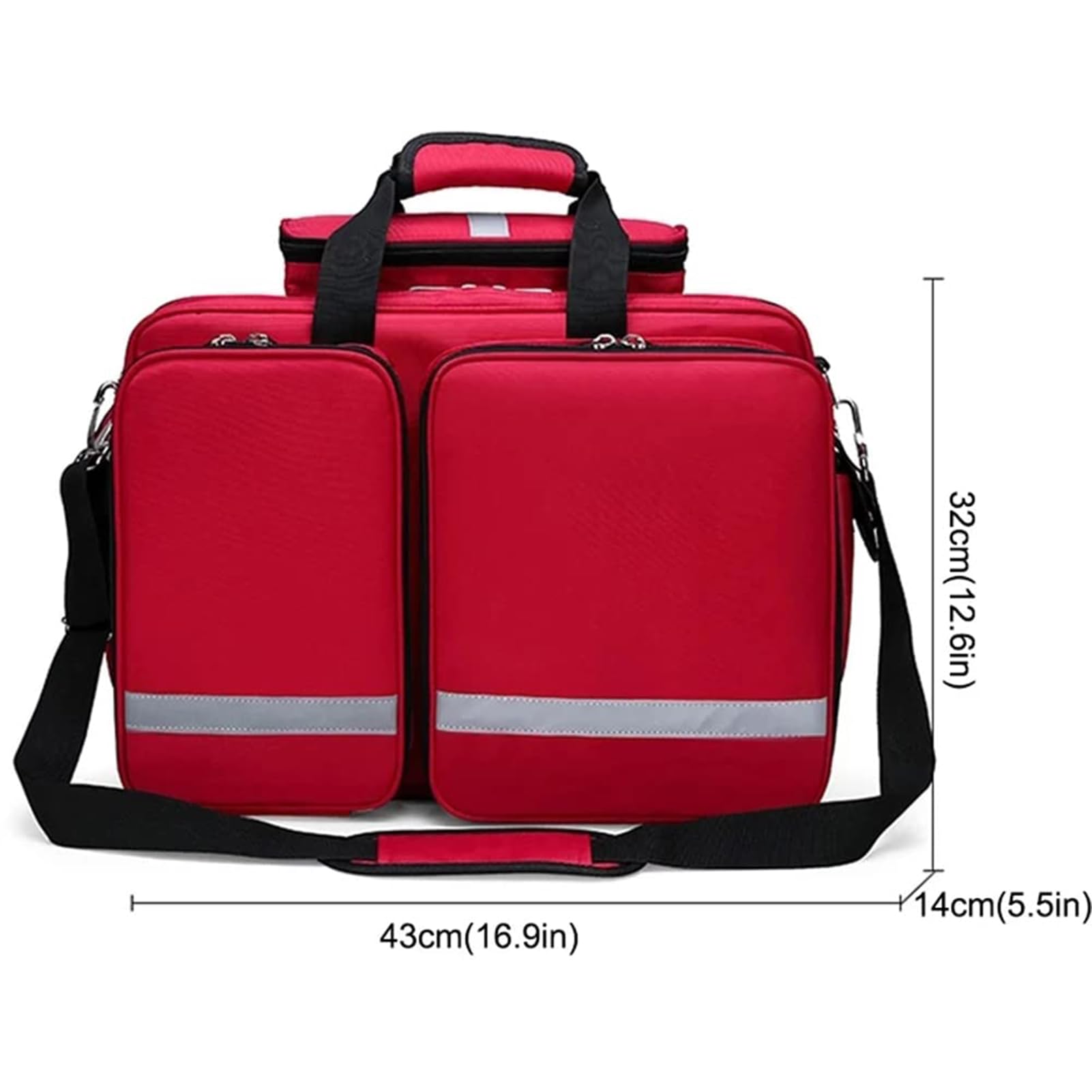 Profesional Bolso Emergencia Vacía Los Kits De Primeros Auxilios Con Múltiples Bolsillos, Almacenamiento De Kits Emergencia Para El Hogar, Acampar De Senderismo, Viajes, Aire Libre (solo En La Bolsa