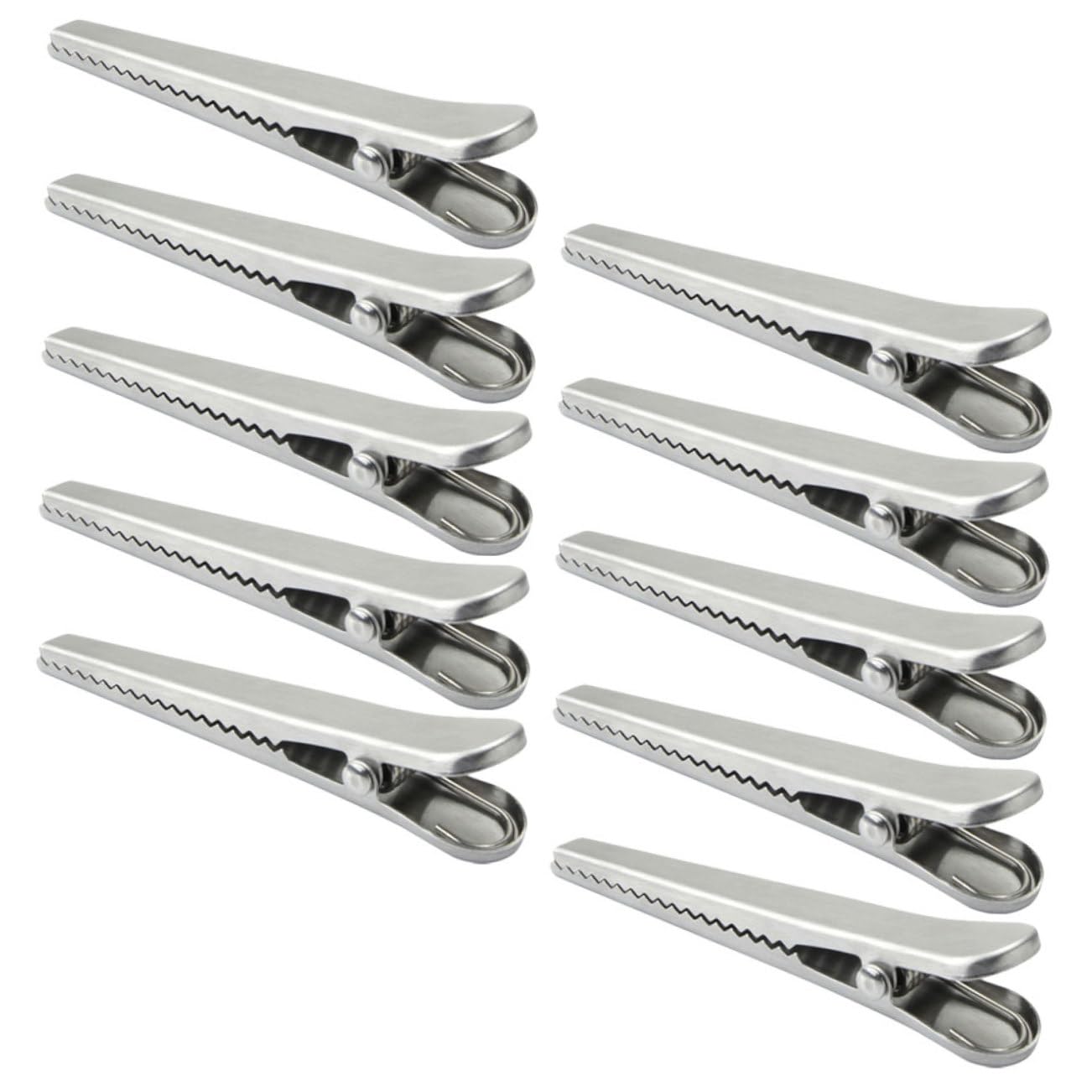 Artibetter 3 Sätze Klemme Für Lebensmittelbeutel Alligator Chip -tasche Halten Versiegelung Clips Für Snackbeutel Mehrzweck-dichtungsclips Rostfreier Stahl Silver 10 Stück * 3