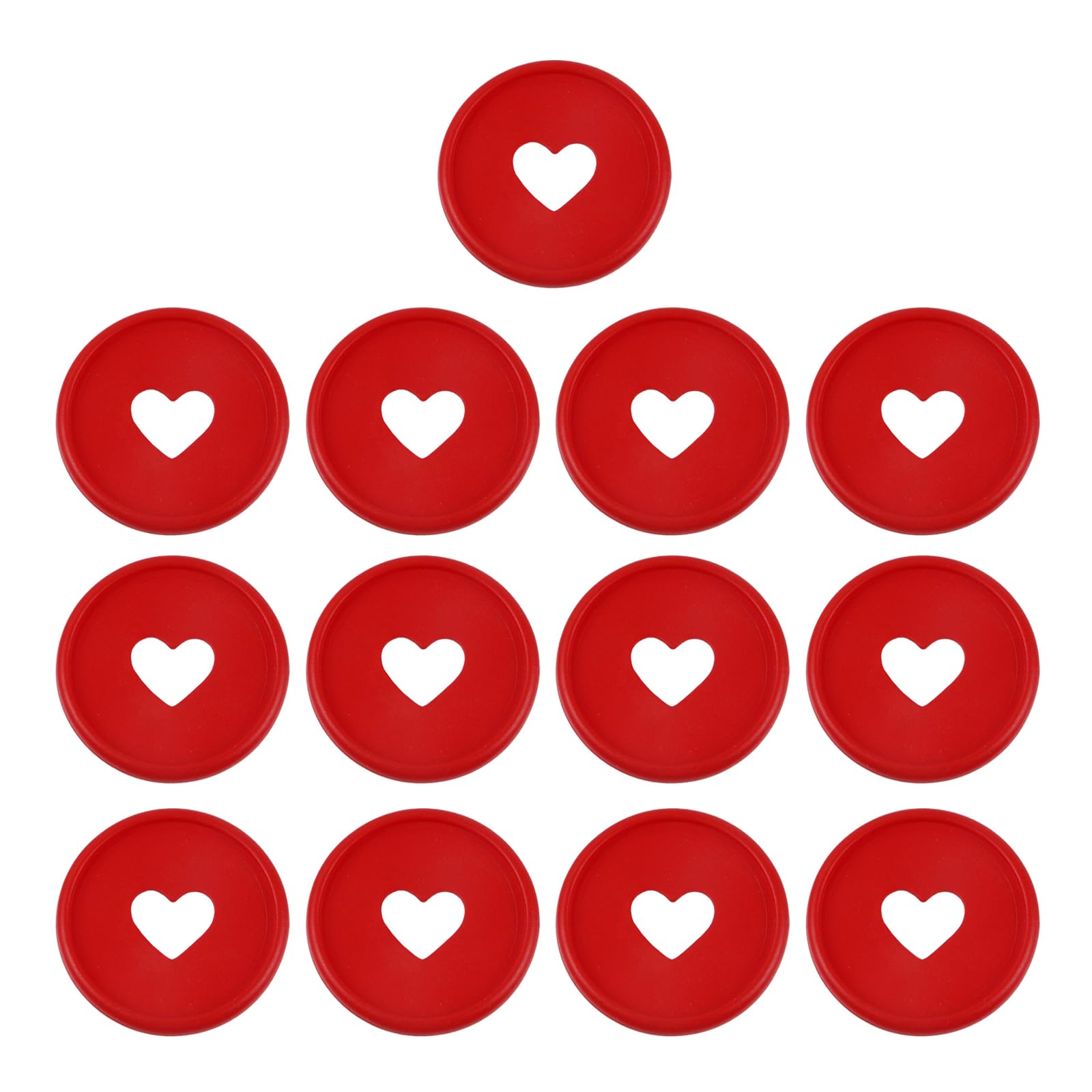 Crapyt 13 PCS Discbound Expansion Discs Binder Discs Planner Discs for Notebooks, Flipchart Paper 1.38"×0.2" Red