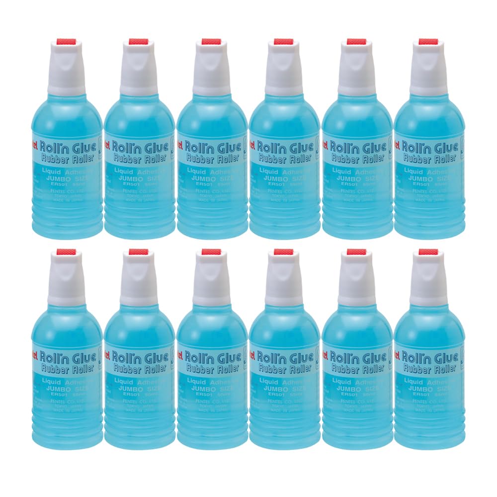 Pentel Roll n Glue Rollkleber 12 Stück à 55 ml