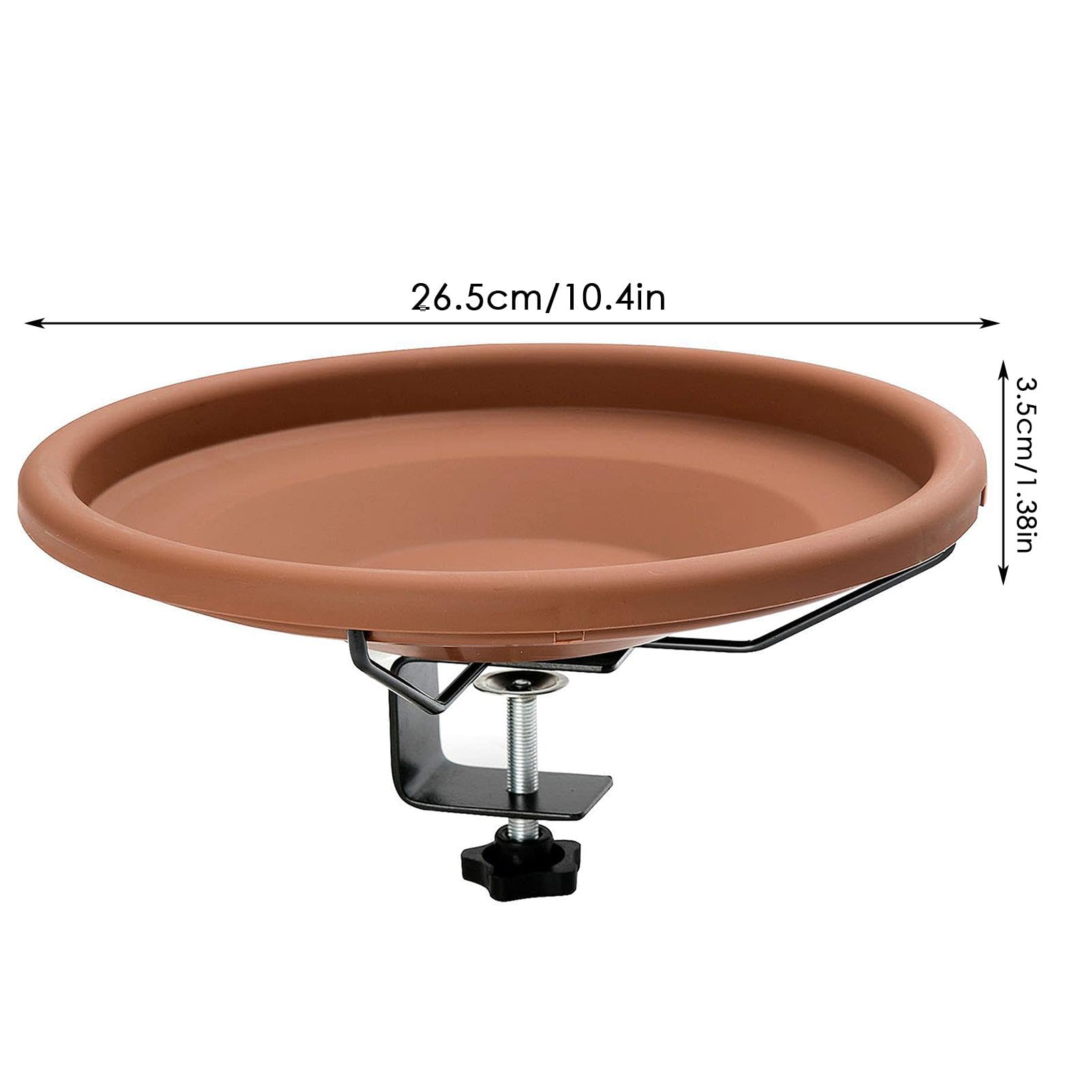 Mngren Vogelbad, staand, vogelbad voor buiten en tuin, 2-in-1 metalen