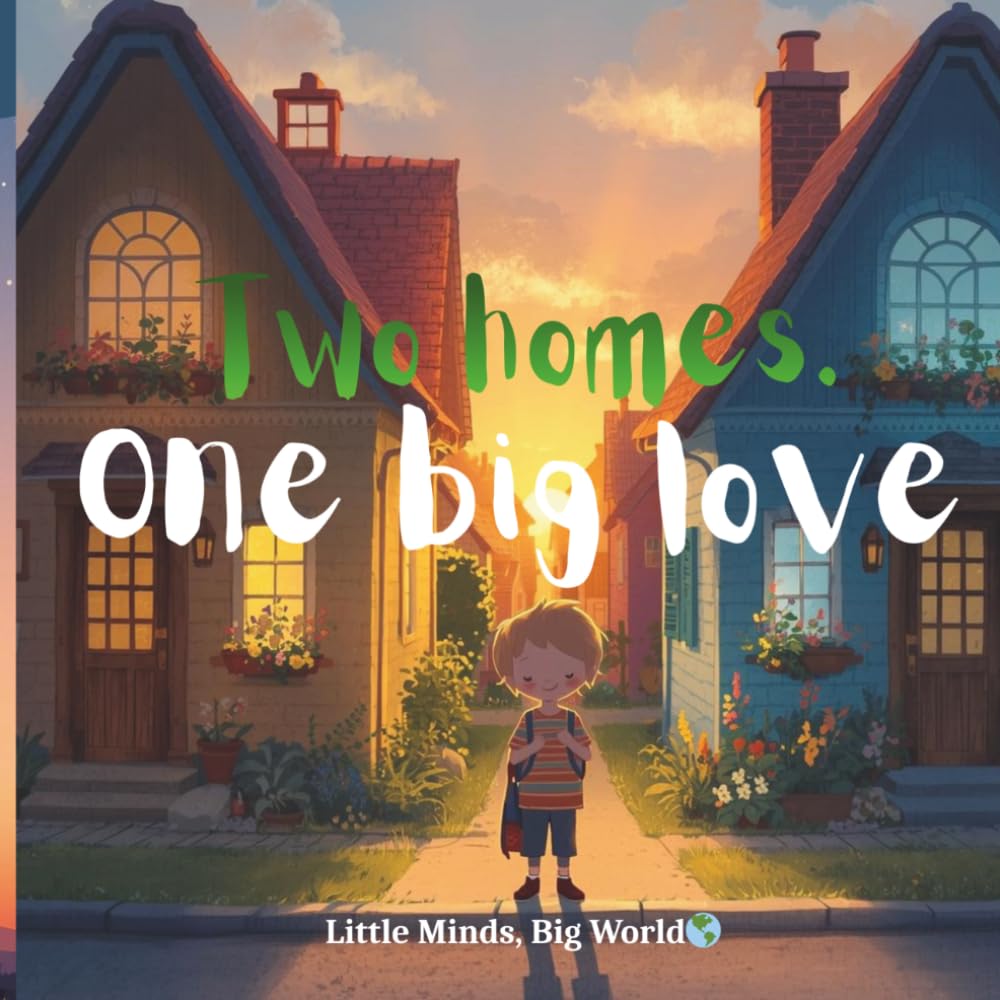 Two homes, One big love.: A gentle bedtime story for children living in two homes. (Gentle lessons bedtime stories.)
